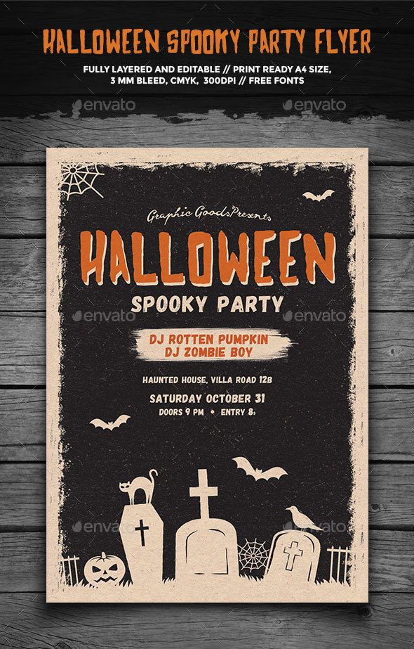 Halloween Party Poster Ideas
 Pin by best Graphic Design on Halloween Flyer Templates in