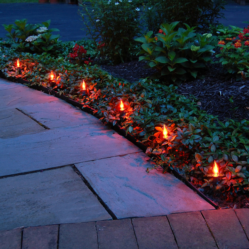 Halloween Path Lights
 Electric Pathway Kit – Flickering Flame Orange 10L Lumabase