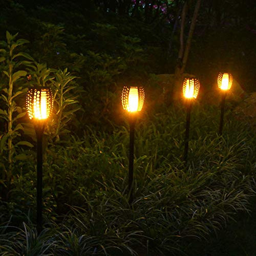 Halloween Path Lights
 8 Pack Solar Torch Lights with Flickering Flames for