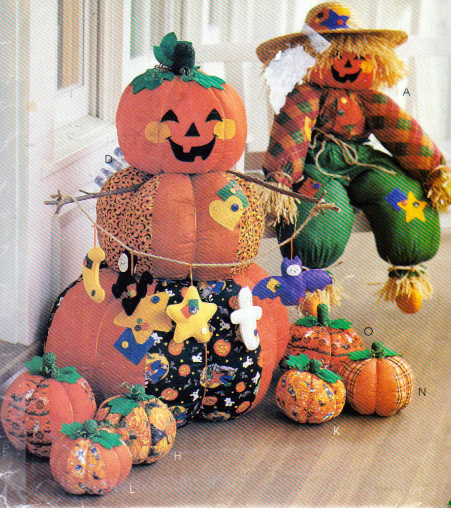 Halloween Porch Greeters
 36 Inch Scarecrow Greeter Pumpkin Greeters Porch Sitters