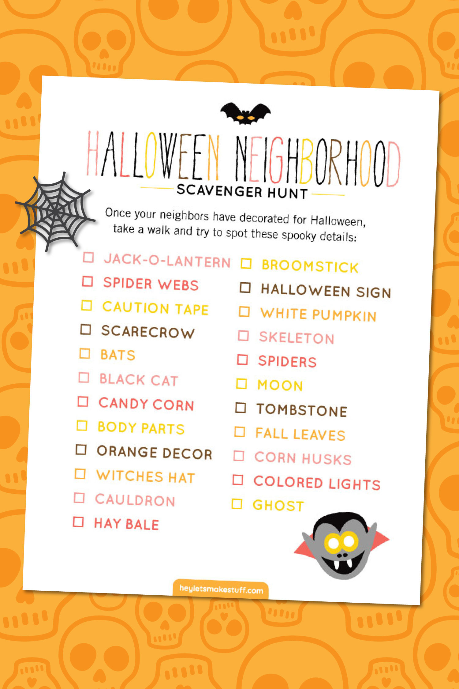 Halloween Scavenger Hunt Ideas
 Trick Treat Yo Self Sign Hey Let s Make Stuff