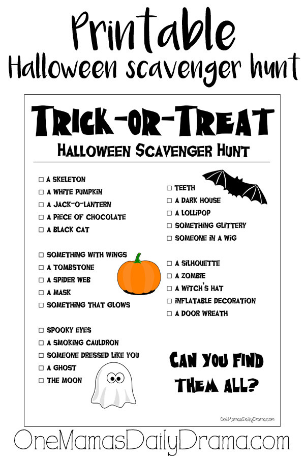 Halloween Scavenger Hunt Ideas
 Printable Fall Party Invitation Busy Moms Helper