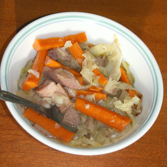 Ham And Cabbage Recipe Slow Cooker
 Cabbage and Ham Stew in the Slow Cooker The Spring Mount