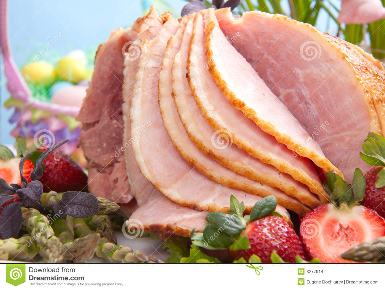 Ham On Easter
 Easter Ham Stock Image