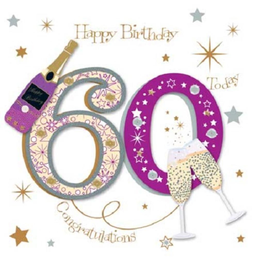 Happy 60th Birthday Cards
 Happy 60th Birthday Greeting Card By Talking