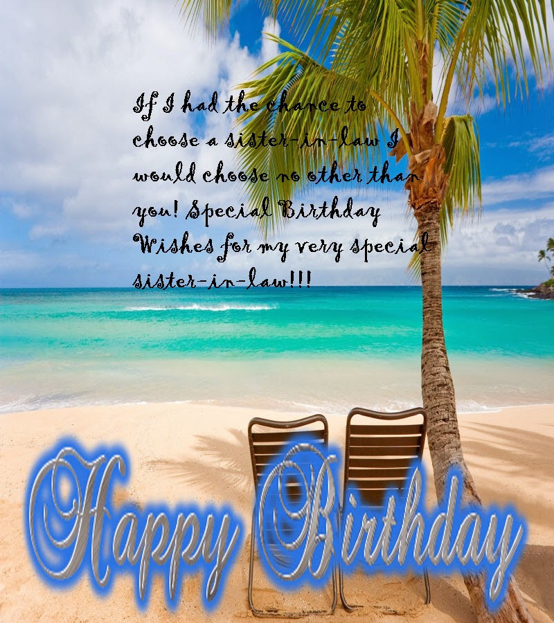 Happy Birthday Beach Quotes
 Happy Birthday Wishes For Sister in law Birthday Message