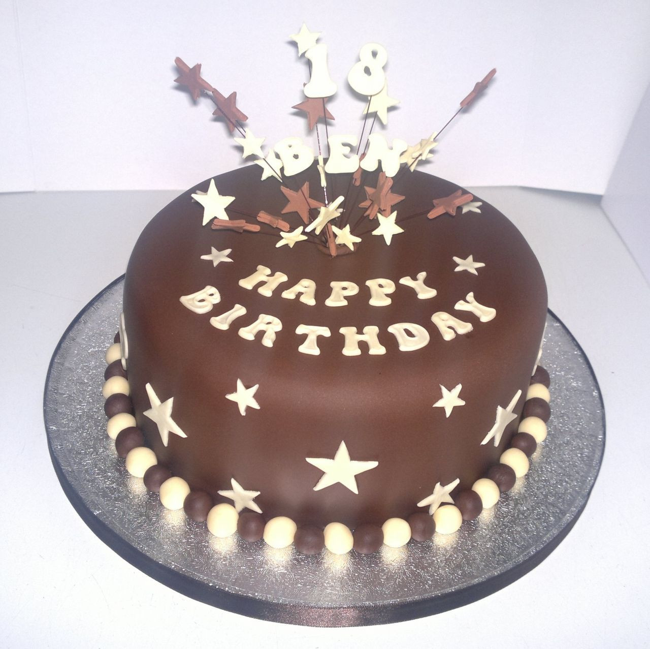 Happy Birthday Cake For A Man
 Men Birthday Cake Ideas With Star And Number Cake Topper