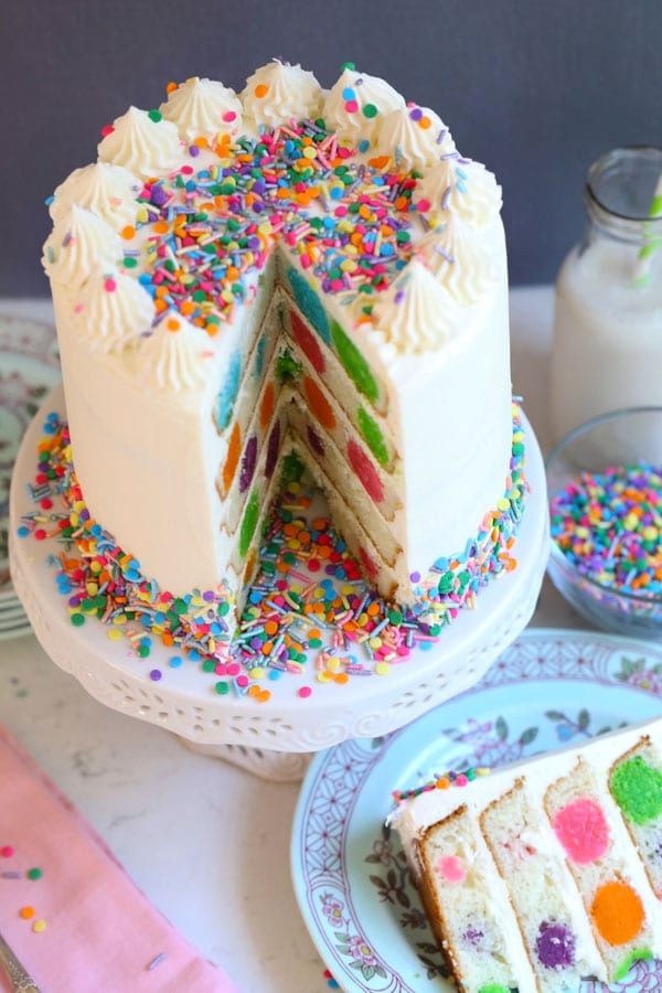 Happy Birthday Cake Pic
 Happy Birthday Polka Dot Cake Mom Loves Baking