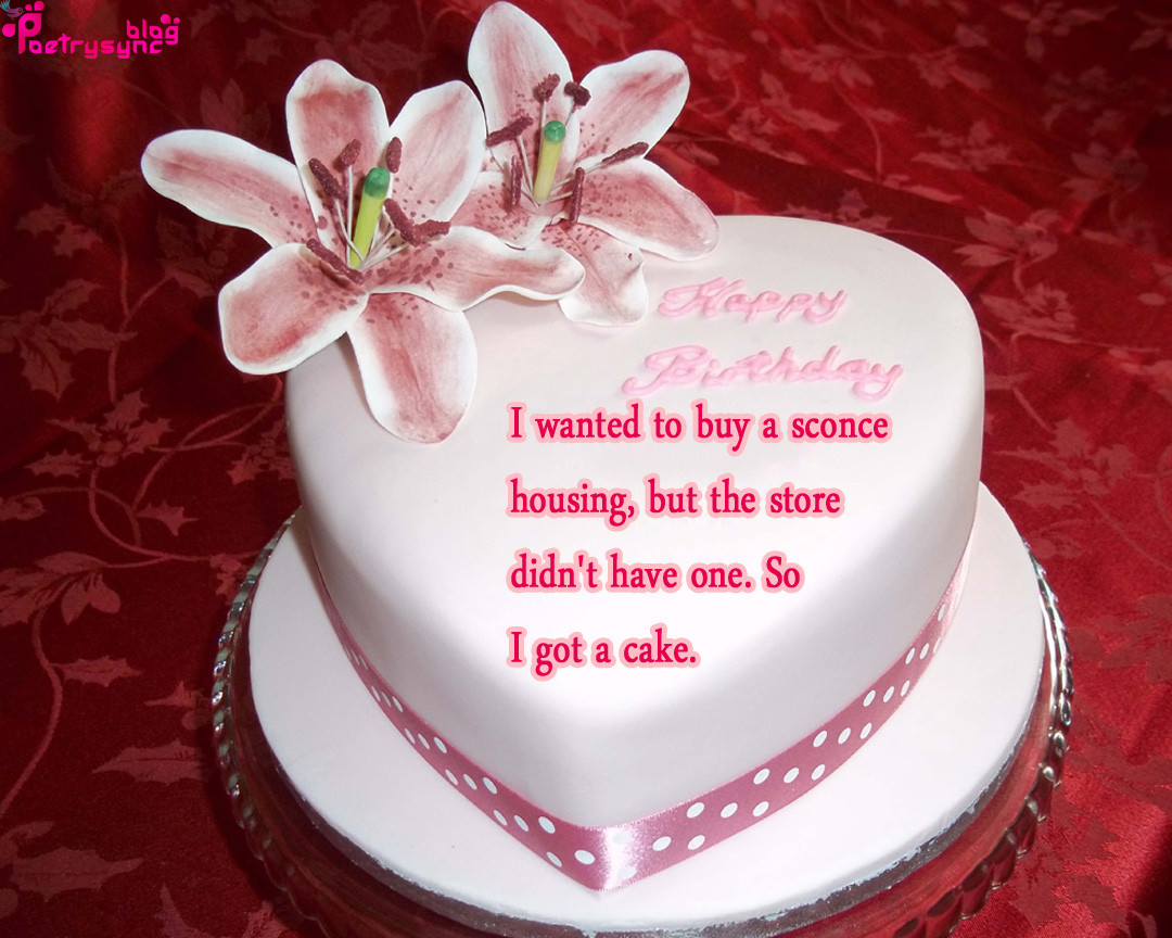 Happy Birthday Cake Text
 The biggest poetry and wishes website of the world