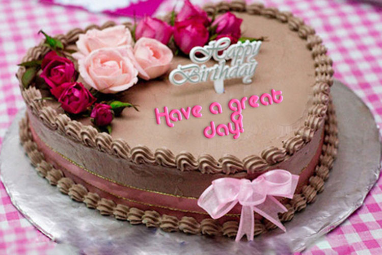 Happy Birthday Cake Text
 Write Your Text Birthday Wishes The Cake
