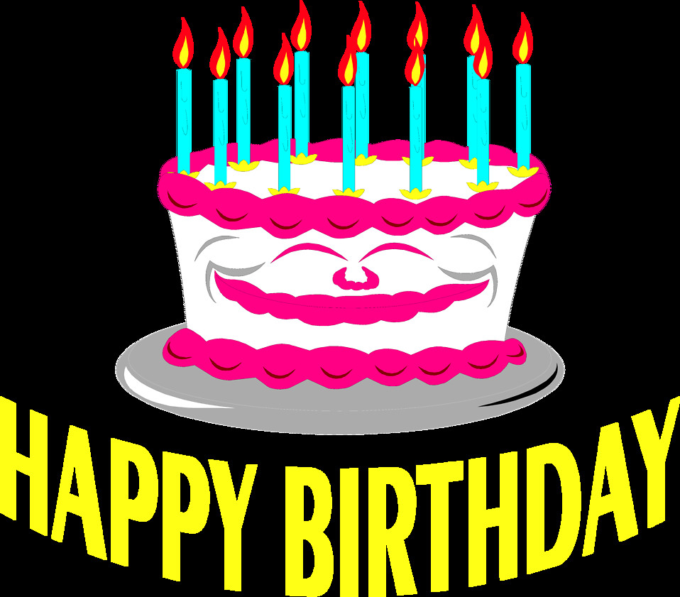 Happy Birthday Cake Text
 Free Clip Happy Birthday 300x267 Babys Birth Date