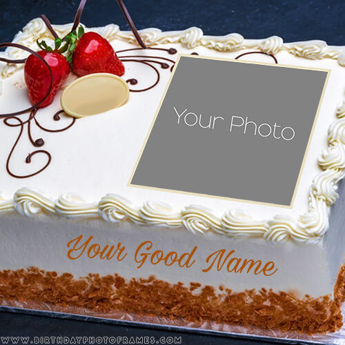 Happy Birthday Cake With Name Edit
 Birthday cake with name and photo editor online free