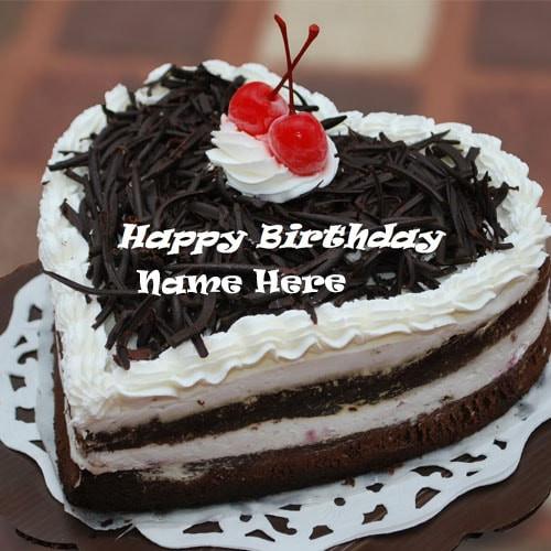 Happy Birthday Cake With Name Edit
 heart shaped chocolate birthday cake with name edit