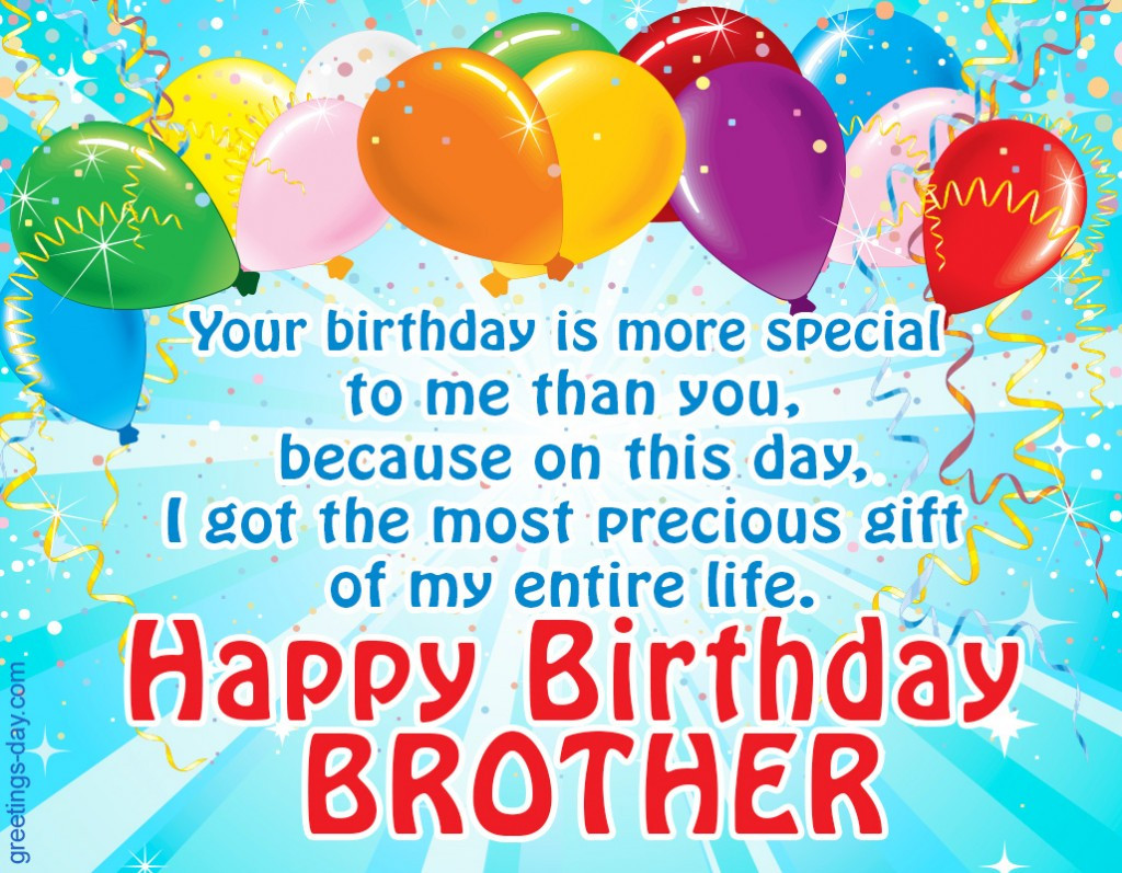 Happy Birthday Cards For Brother
 Happy Birthday Brother Free Ecards Wishes in