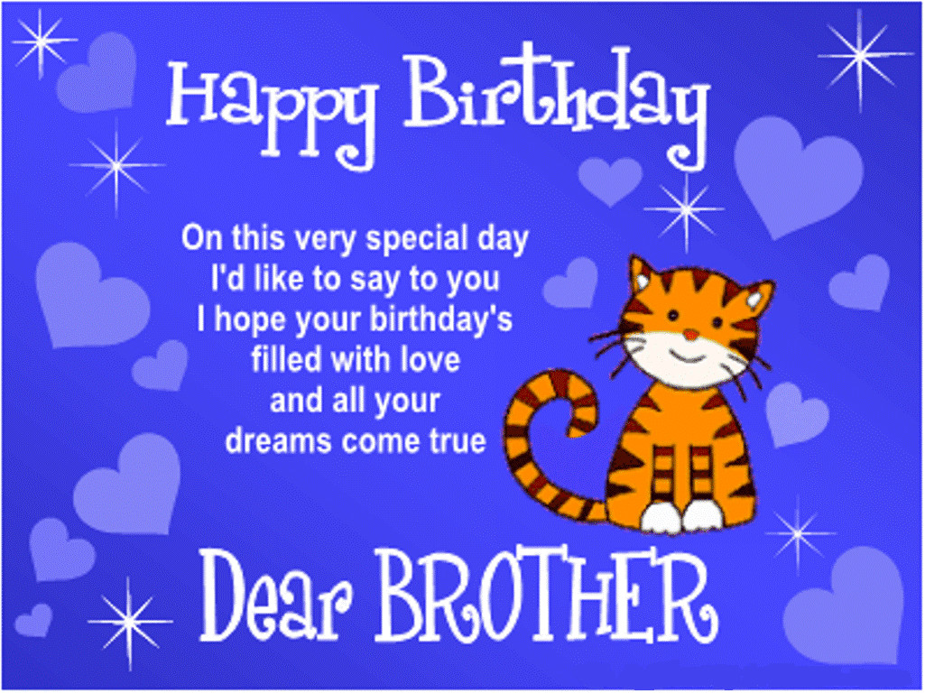 Happy Birthday Cards For Brother
 Happy birthday brother wishes HD images pictures photos