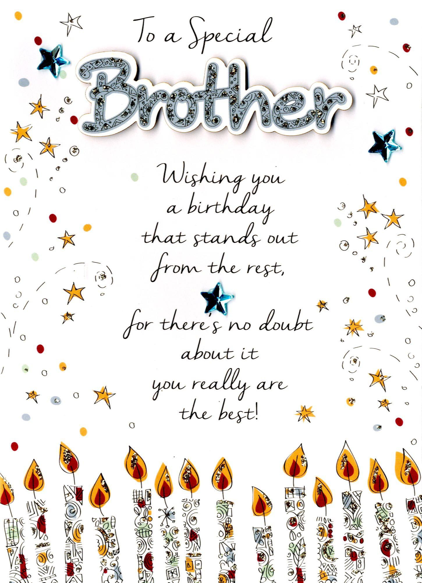 Happy Birthday Cards For Brother
 Special Brother Happy Birthday Greeting Card