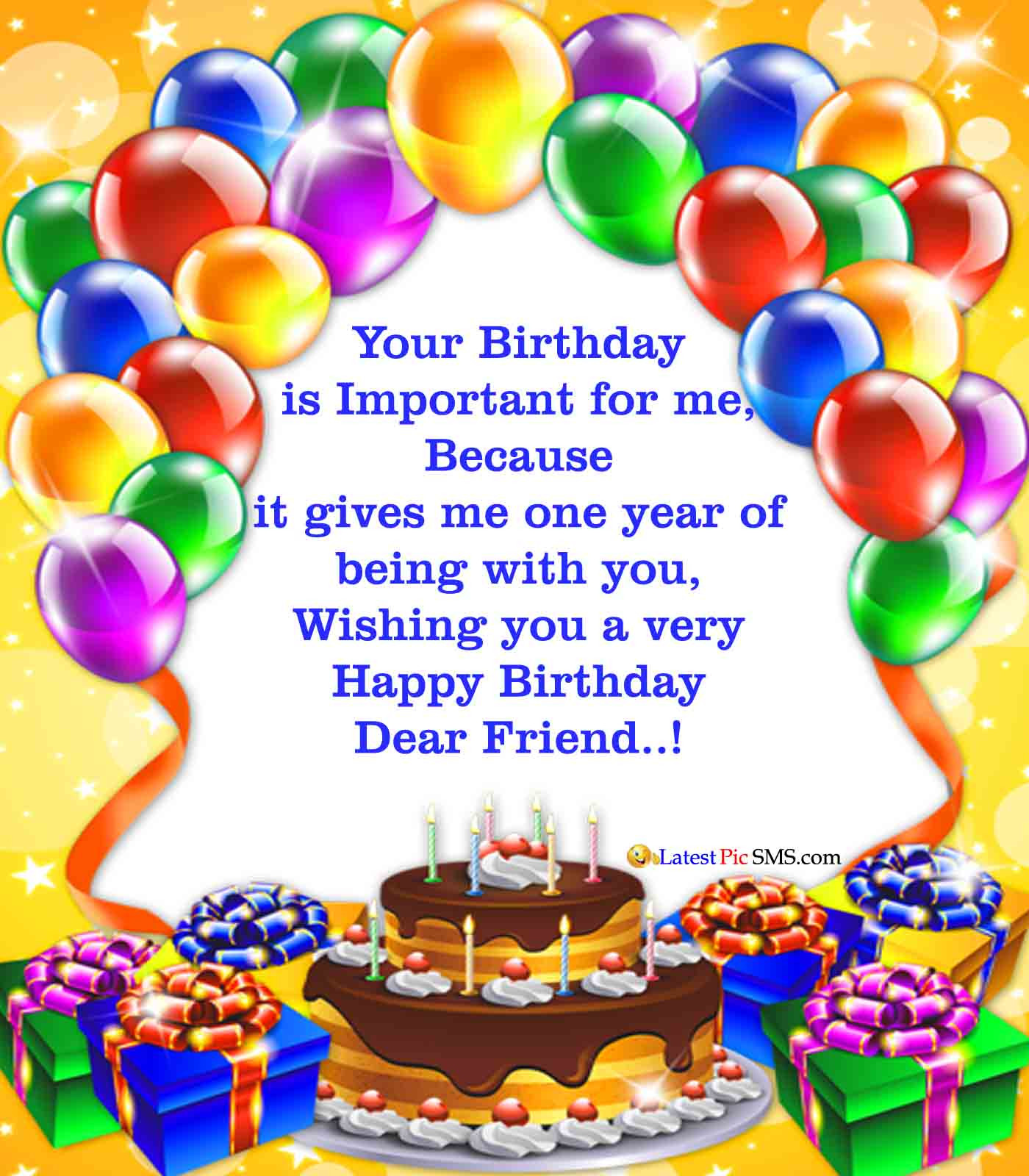 Happy Birthday Cards For Friends
 Happy Birthday Wishes for Best Friend