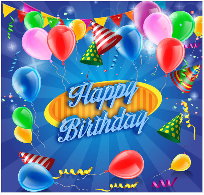Happy Birthday Free Cards
 10 Free Vector PSD Birthday Celebration Greeting Cards