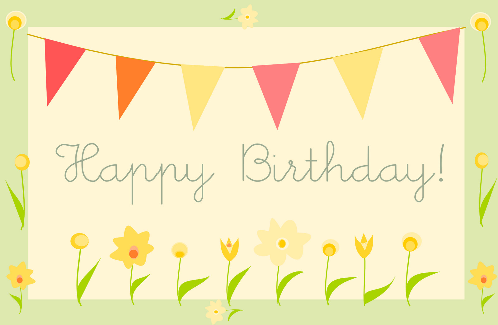 Happy Birthday Free Cards
 free printable happy birthday greeting card – "Gartenparty