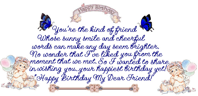 Happy Birthday Friend Quote
 funny love sad birthday sms happy birthday wishes to best
