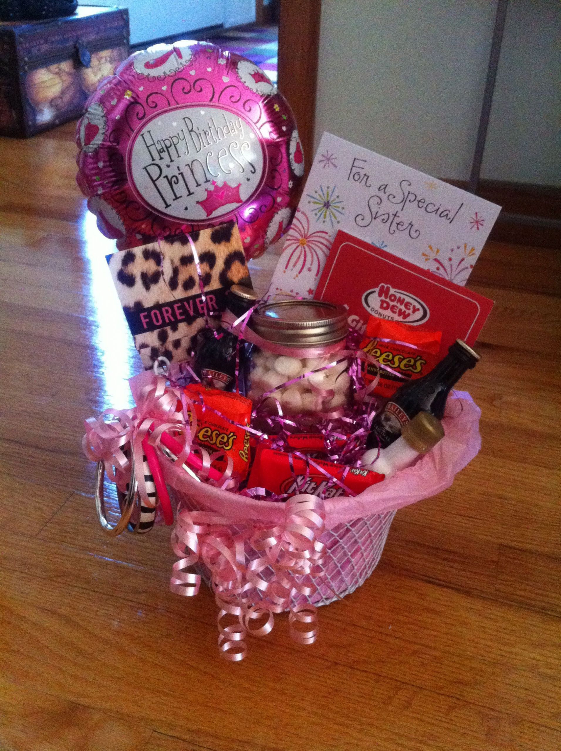 Happy Birthday Gift Baskets
 Happy Birthday Gift Basket I made this for my sister but