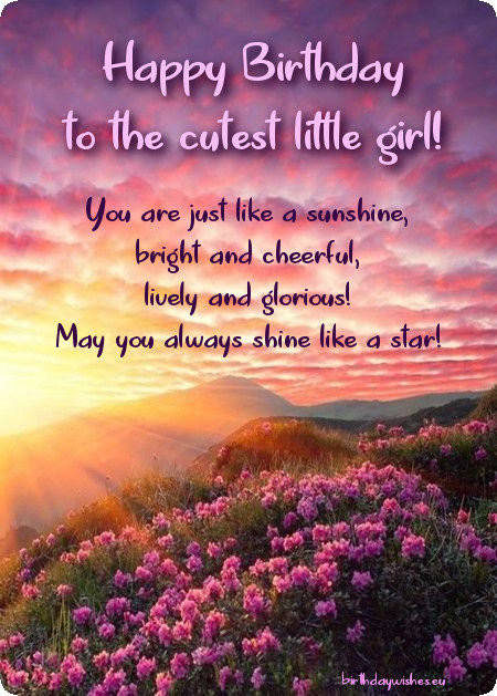 Happy Birthday Little Girl Quotes
 Happy Birthday Little Girl