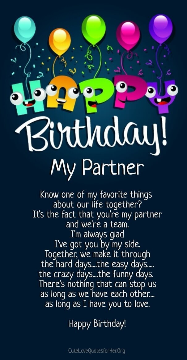 Happy Birthday Love Quote
 12 Happy Birthday Love Poems for Her & Him with