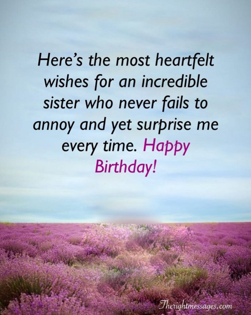 Happy Birthday Quotes For A Sister
 Short And Long Birthday Wishes For Sister