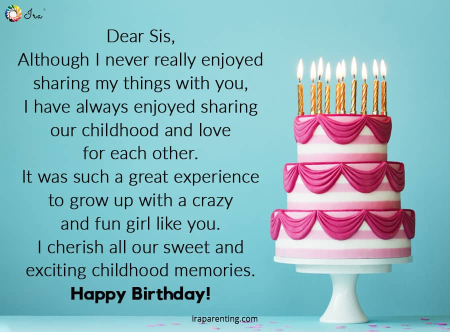 Happy Birthday Quotes For A Sister
 Happy Birthday Sister Quotes Wishes