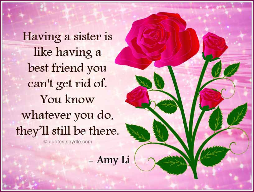 Happy Birthday Quotes To Sister
 Birthday Quotes for Sister Quotes and Sayings