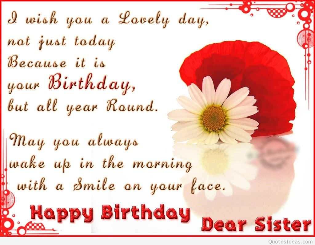 Happy Birthday Quotes To Sister
 Wonderful happy birthday sister quotes and images