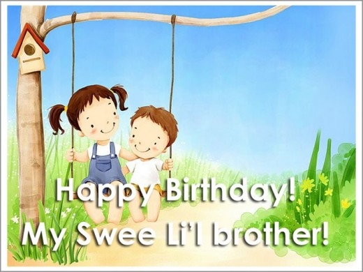 Happy Birthday To My Little Brother Funny Quotes
 Birthday Wishes Cards and Quotes for Your Brother