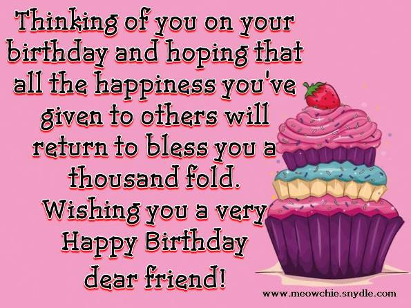 Happy Birthday Wishes Quotes For Friend
 Cute Birthday Wishes For Your Lovely Friends A Interior