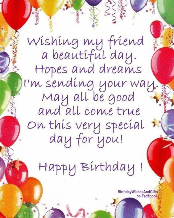 Happy Birthday Wishes Quotes For Friend
 50 Happy birthday wishes friendship Quotes With