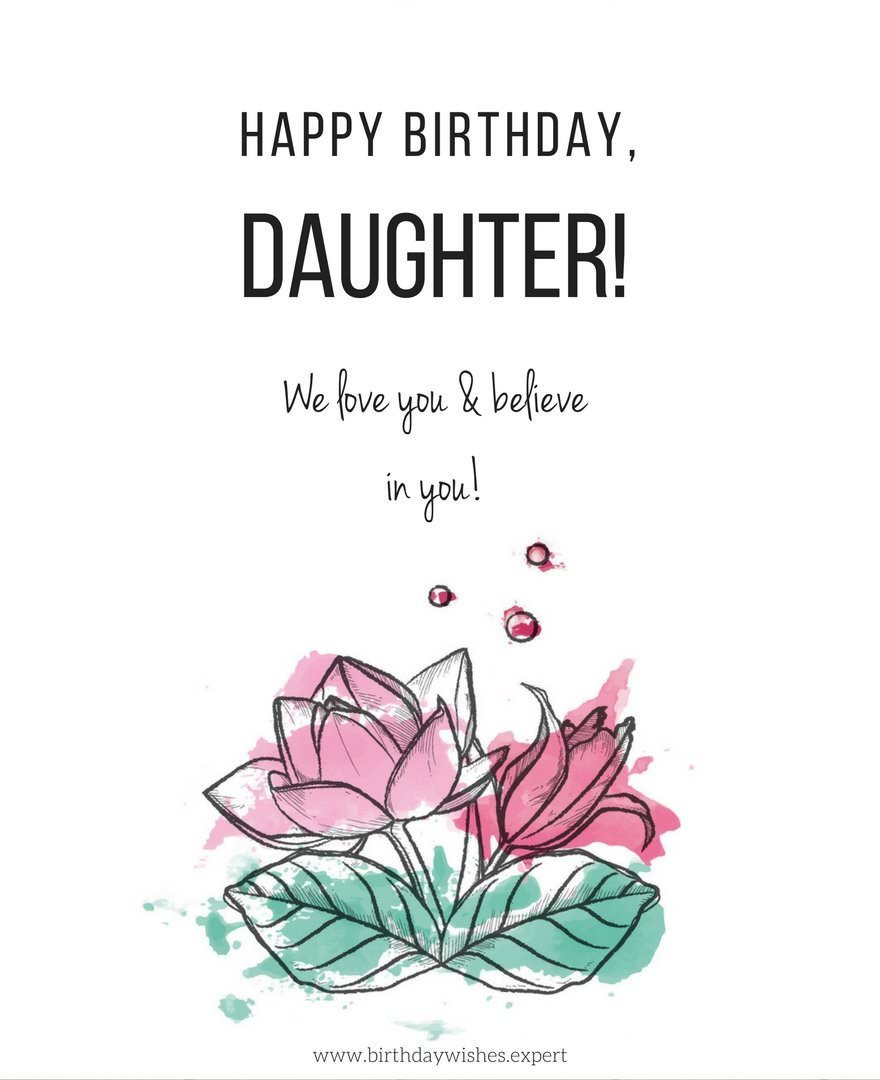 Happy Birthday Wishes To Daughter
 Happy Birthday my Sweet Daughter
