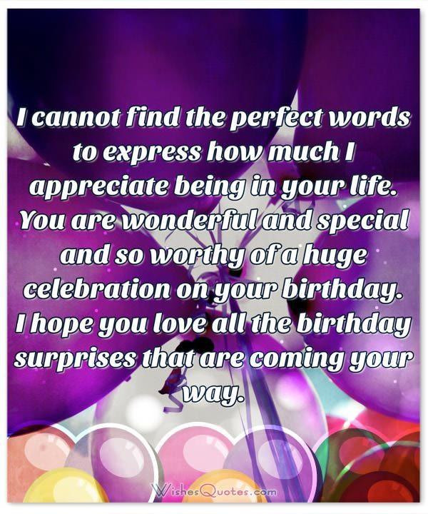 Happy Birthday Wishes To Someone Special
 Deepest Birthday Wishes and for Someone Special in