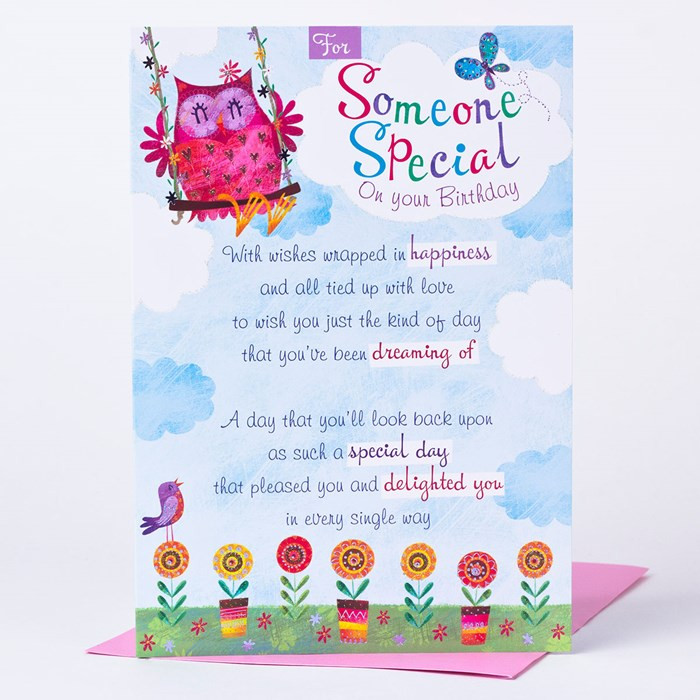 Happy Birthday Wishes To Someone Special
 Birthday Card For Someone Special