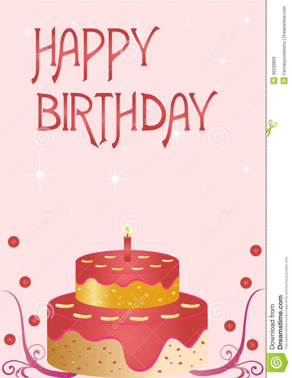 Happy Birthdays Cards
 Happy Birthday Card Stock s Image