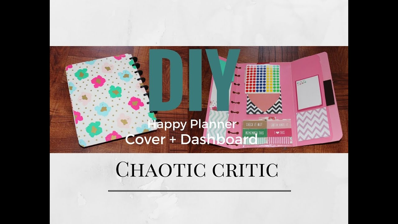 Happy Planner DIY
 DIY Happy Planner Dashboard & Cover