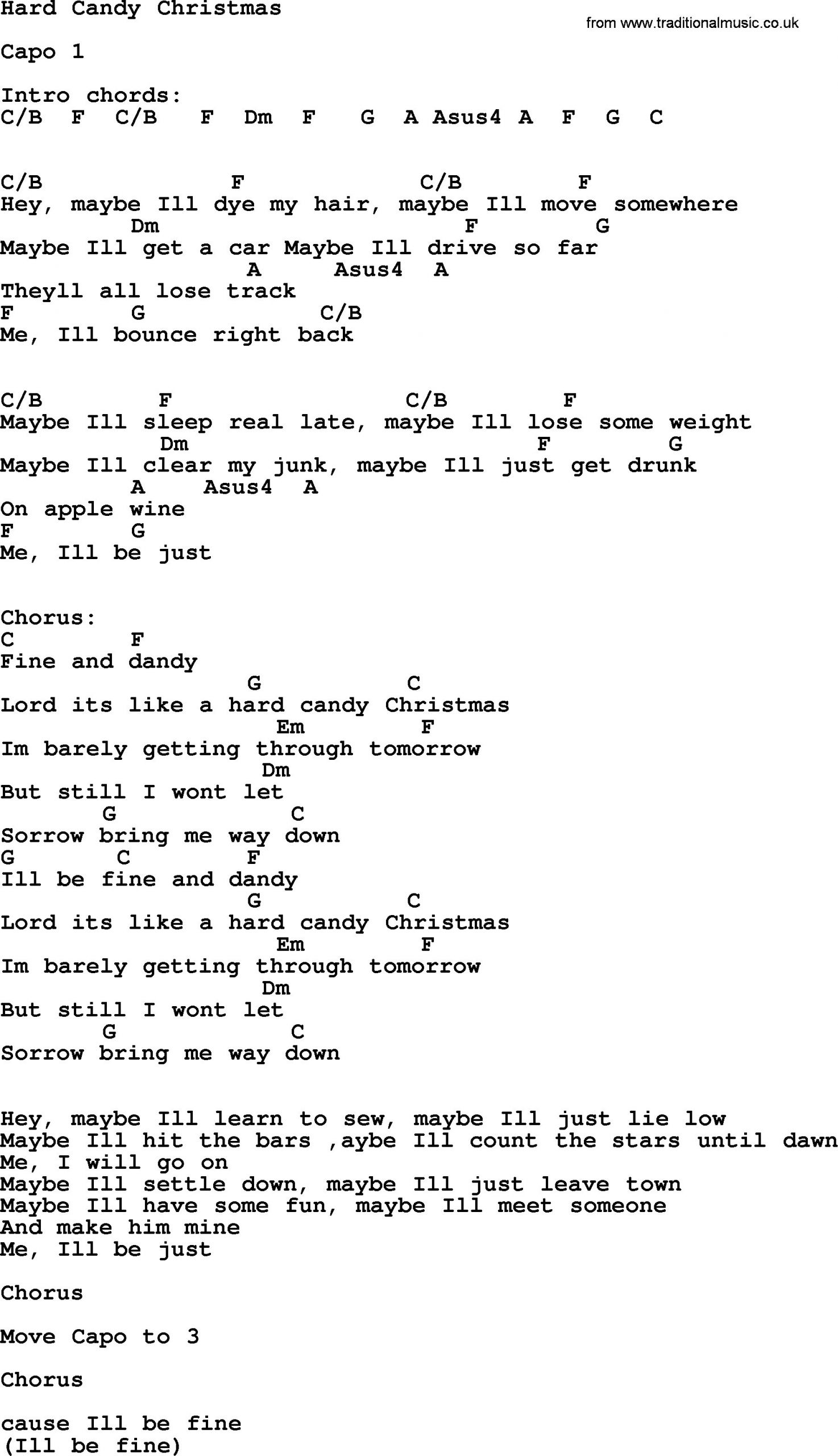 Hard Candy Christmas Lyrics
 The Best Dolly Parton Hard Candy Christmas song Best
