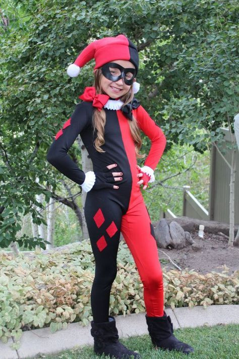 Harley Quinn Costume For Kids DIY
 Pin on Halloween