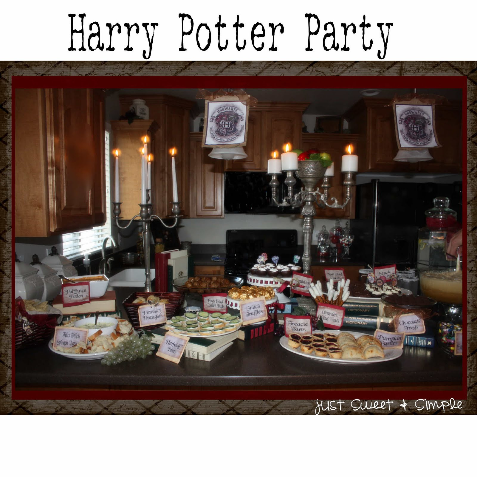 Harry Potter Birthday Party Ideas
 just Sweet and Simple Harry Potter Party