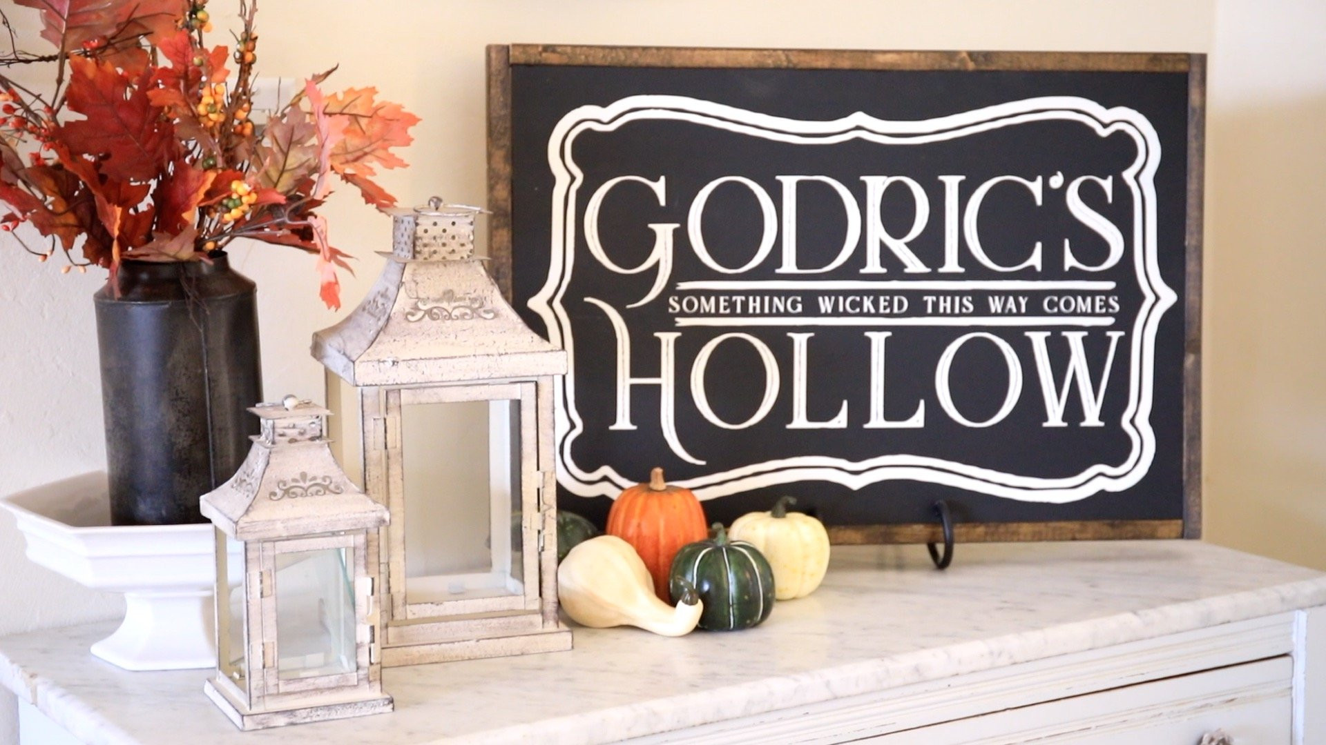 Harry Potter Decorations DIY
 Halloween Decor DIY Harry Potter Inspired Sign The