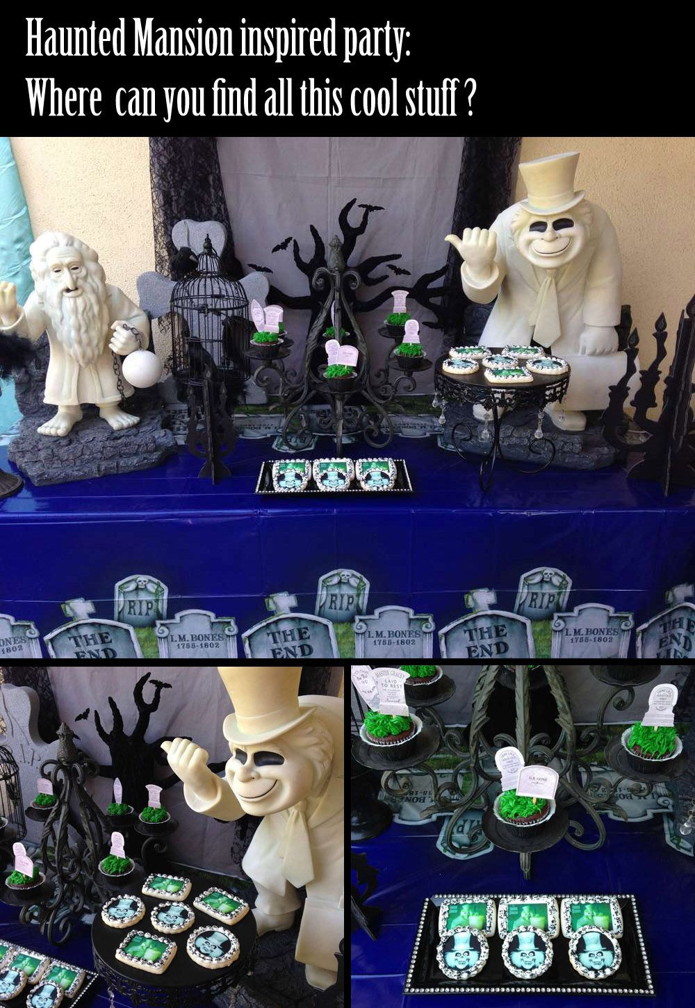 Haunted Halloween Party Ideas
 Haunted Mansion Inspired Party The cupcake topper