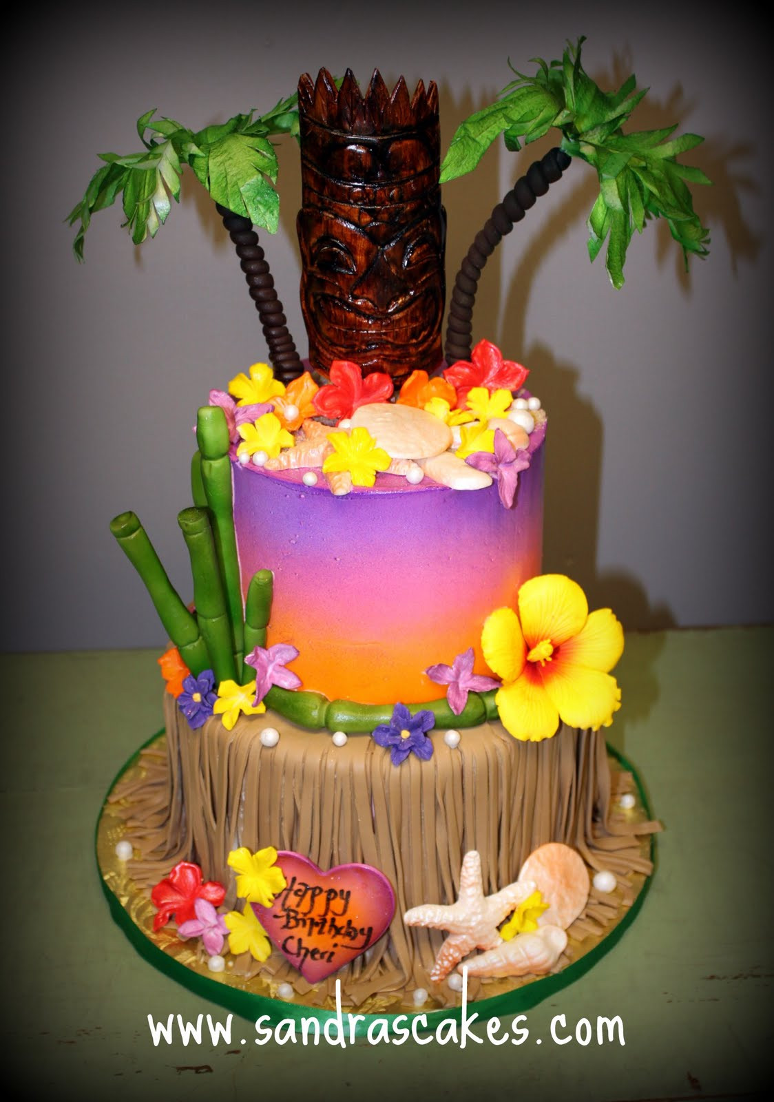 Hawaiian Birthday Cakes
 Luau Birthday Cake