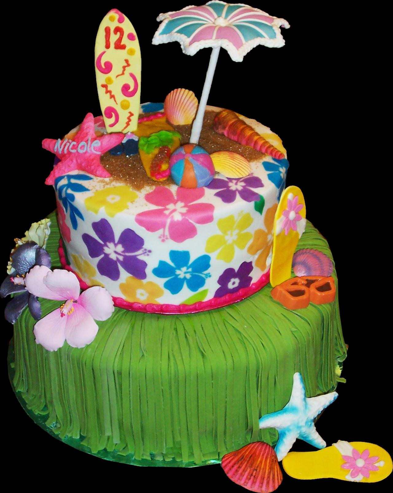 Hawaiian Birthday Cakes
 Birthday Cakes