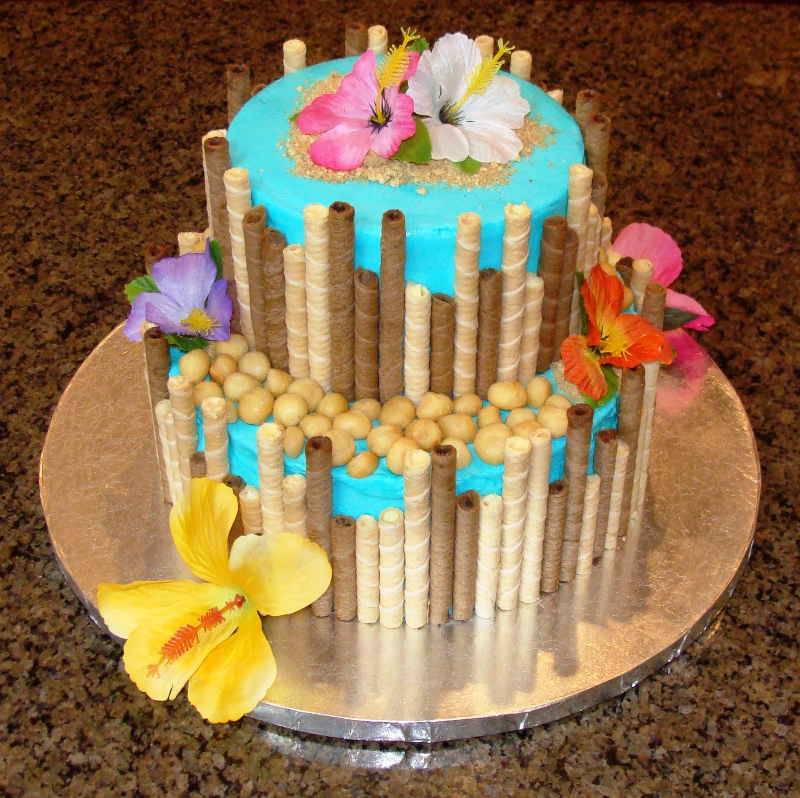 Hawaiian Birthday Cakes
 Meredith s Confections April 2010