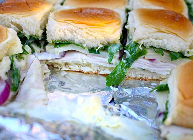 Hawaiian Rolls Turkey Sandwiches
 Arugula Provolone Turkey Sandwich Sliders