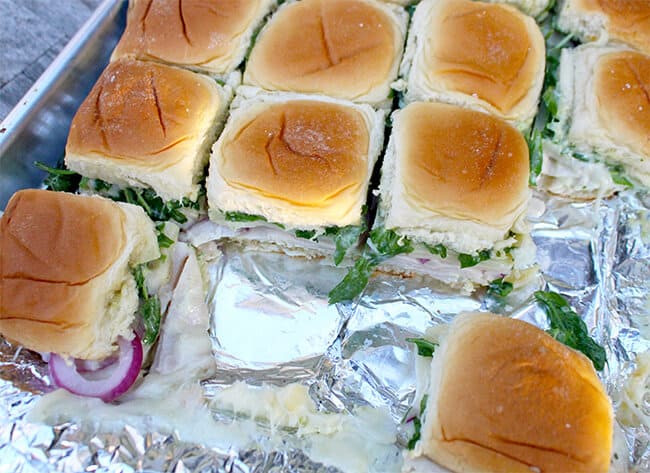 Hawaiian Rolls Turkey Sandwiches
 Arugula Provolone Turkey Sandwich Sliders