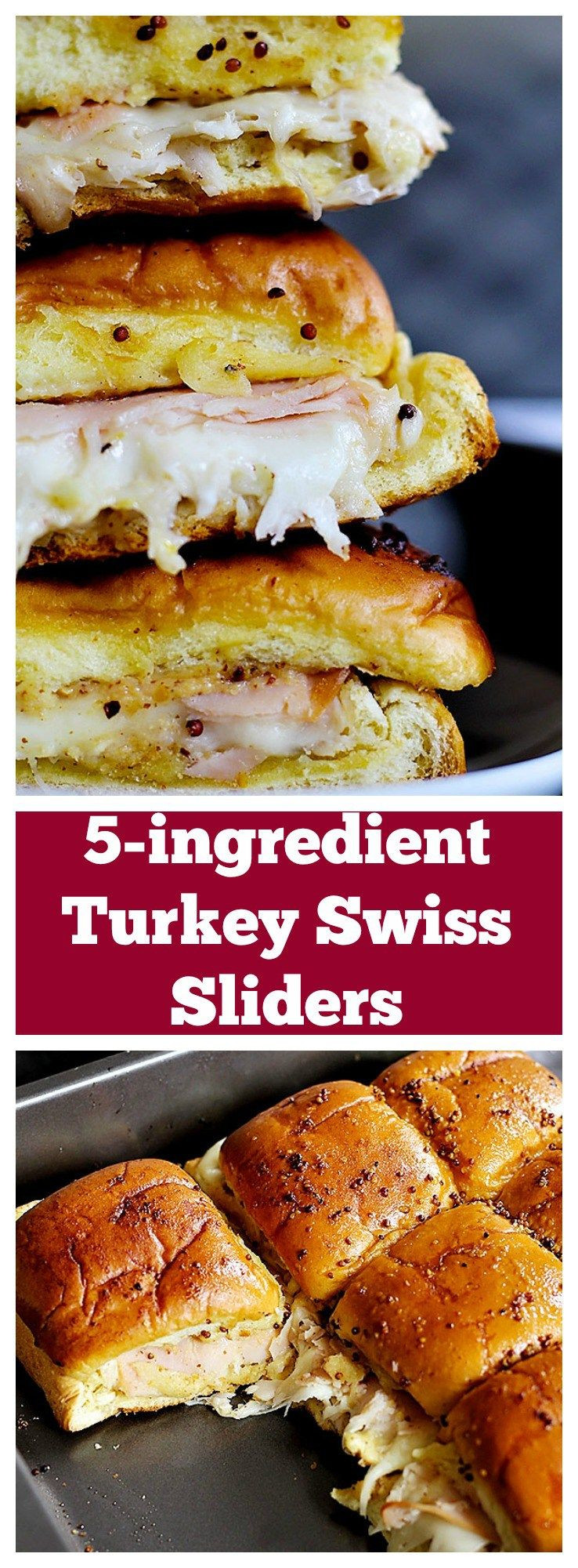 Hawaiian Rolls Turkey Sandwiches
 These 5 ingre nt Turkey Swiss Sliders are easy and